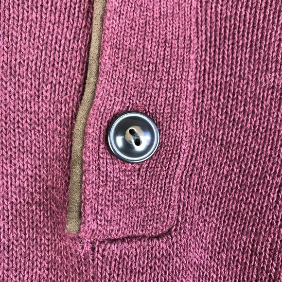 Chaps Mens Classic Fit Cotton Button Mock Sweater - Picture 14 of 16